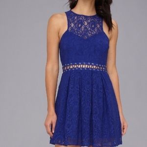 Royal blue lace dress